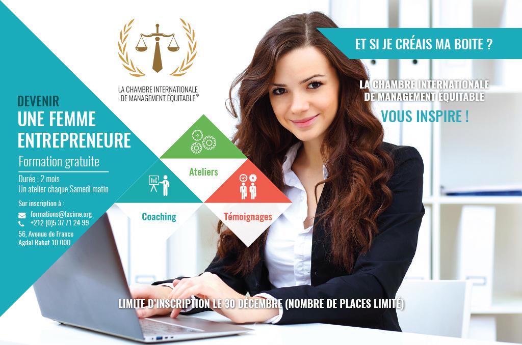 Appel à candidature : Programme de formation et d’accompagnement en entreprenariat féminin